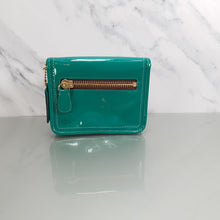 Load image into Gallery viewer, Coach 12795 Patent leather shoulder bag green brass 
