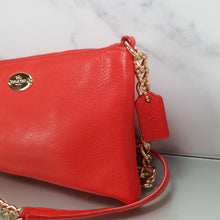 Load image into Gallery viewer, Coach Quinn Crossbody Bag Gold Chain Burnt Orange Coral F52709
