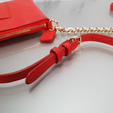 Load image into Gallery viewer, Coach Quinn Crossbody Bag Gold Chain Burnt Orange Coral F52709
