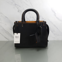 Load image into Gallery viewer, Coach Rogue 25 black pebbled leather 54536
