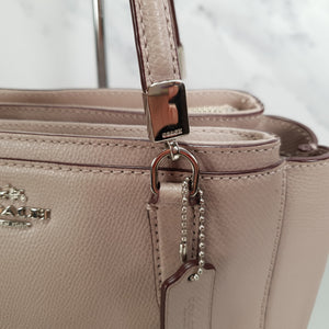 Coach Mini Christie Taupe Silver F34797 handbag