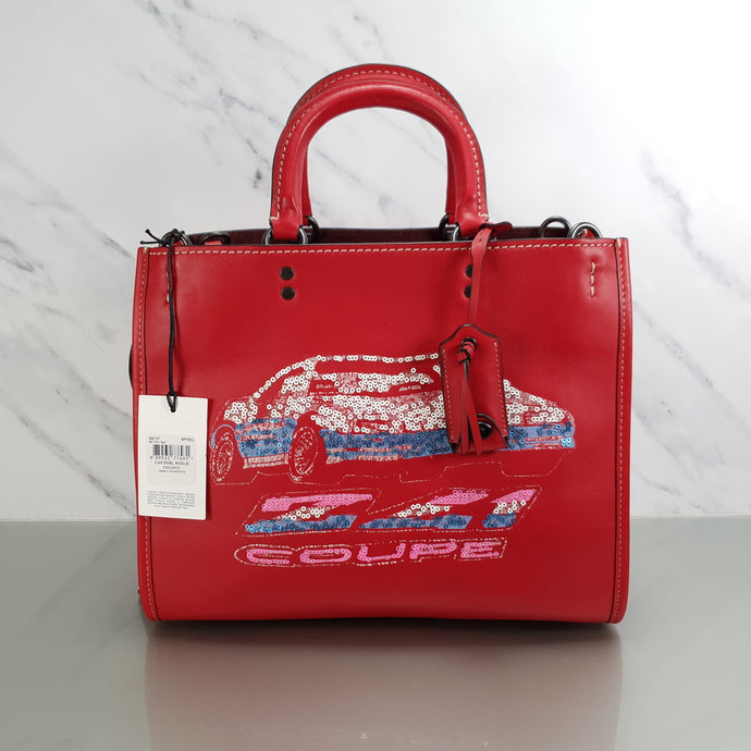 Coach Rogue 31 1941 red coupe rally emblems car 58151 sequins