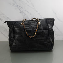 Load image into Gallery viewer, Versace Quilted Nappa Leather Tote Bag with Interwoven Chain Straps 
