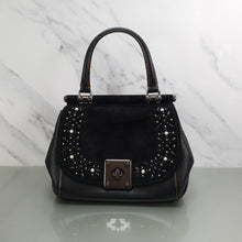 Load image into Gallery viewer, Coach Drifter Tophandle Crossbody Bag with Pearl Prairie Rivets in Black Mixed Leathers &amp; Suede - SAMPLE BAG
