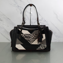 Load image into Gallery viewer, Rare Coach Dreamer in Black Smooth Leather With Genuine Snakeskin Patchwork Detail

