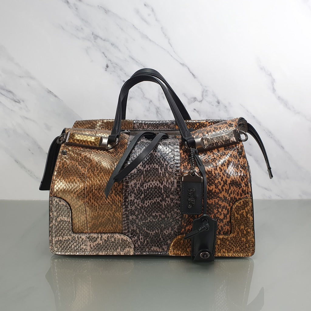 Genuine snakeskin clearance bag