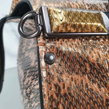 Load image into Gallery viewer, Coach Mystery Sample Bag Snakeskin Panelled leather Handbag
