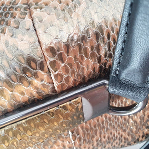 Coach Mystery Sample Bag Snakeskin Panelled leather Handbag