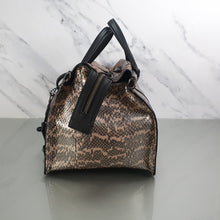 Load image into Gallery viewer, Coach Mystery Sample Bag Snakeskin Panelled leather HandbagCoach Mystery Sample Bag in Genuine Snakeskin and Smooth Black Leather
