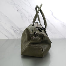 Load image into Gallery viewer, 35950 Coach Whiplash Army Green Handbag Pebble leather Chain detail
