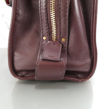 Load image into Gallery viewer, Coach Rogue 31 in Oxblood Quilted Nappa Leather Chevrons with Studs &amp; Red Suede - SAMPLE BAG
