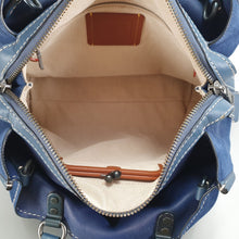 Load image into Gallery viewer, 57179 Coach Rogue 36 dark denim blue suede handbag
