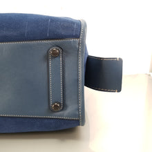 Load image into Gallery viewer, 57179 Coach Rogue 36 dark denim blue suede handbag
