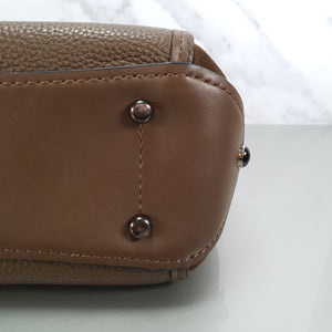 57659 Coach drifter fatigue brown top handle western rivets