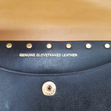 Load image into Gallery viewer, Coach 29765 1941 CLutch Wallet Black SMooth glovetanned leather border rivets studs wristlet
