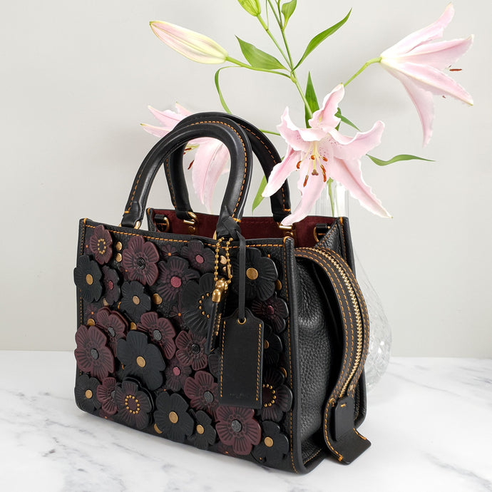 Coach Soho with Tea Roses in Smooth Beechwood Leather Colorblock - Cro –  Essex Fashion House