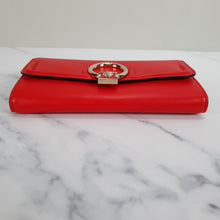 Load image into Gallery viewer, Versace DV One Wallet in Red Nappa Leather with Medusa Clasp - Clutch Purse
