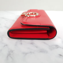 Load image into Gallery viewer, Versace DV One Wallet in Red Nappa Leather with Medusa Clasp - Clutch Purse
