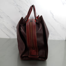 Load image into Gallery viewer, Coach 54556 Rogue 36 oxblood pebble leather red suede handbag
