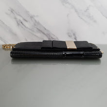 Load image into Gallery viewer, Black Versace Clutch Patent Leather and Snakeskin
