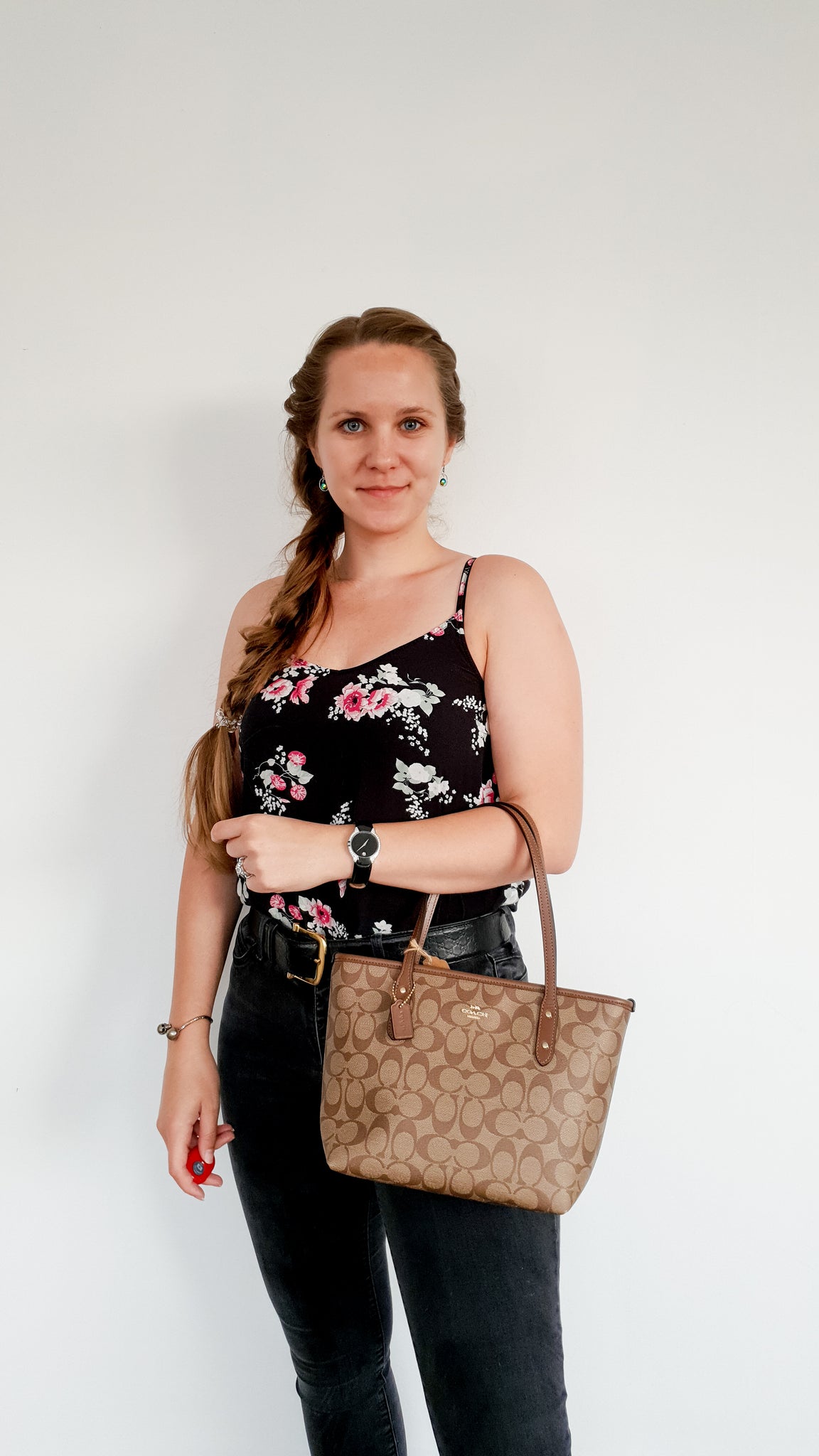 Coach mini zip tote Clearance