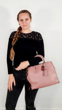 Load image into Gallery viewer, Coach 1941 Rogue 31 in Dusty Rose Pink Mixed Leather with Burgundy Suede - Satchel Handbag
