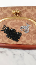 Load image into Gallery viewer, Limited Edition Coach x Keith Haring Riley with Embellishments in Signature &amp; Saddle - Charms, Rexy, Crystals, Rivets, Tea Roses - Coach 31071
