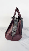 Load image into Gallery viewer, Coach Mason Carryall in Oxblood Smooth Leather with Snakeskin - Coach 38717
