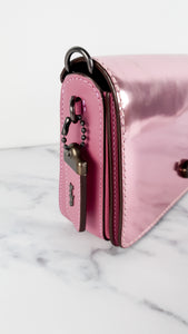 Coach 1941 Dinky in Shiny Metallic Pink & Primrose Smooth Leather Limited Edition - Coach 22832