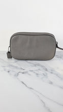 Load image into Gallery viewer, Coach Camera Bag with Prairie Rivets in Grey Suede &amp; Pebble Leather - Crossbody Bag Clutch Wristlet - Coach 22868
