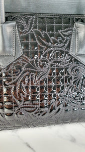Versace Vanitas Baroque Quilted Black Handbag in Nappa & Patent Leather - Shoulder Bag Crossbody Bag