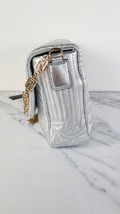 Versace Vanitas Baroque Silver Shoulder Bag with Medusa - Crossbody Bag Handbag Flap bag