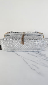 Versace Vanitas Baroque Silver Shoulder Bag with Medusa - Crossbody Bag Handbag Flap bag