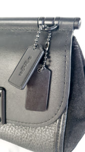 Coach Drifter Crossbody Bag in Black Leather & Suede - Coach 59048