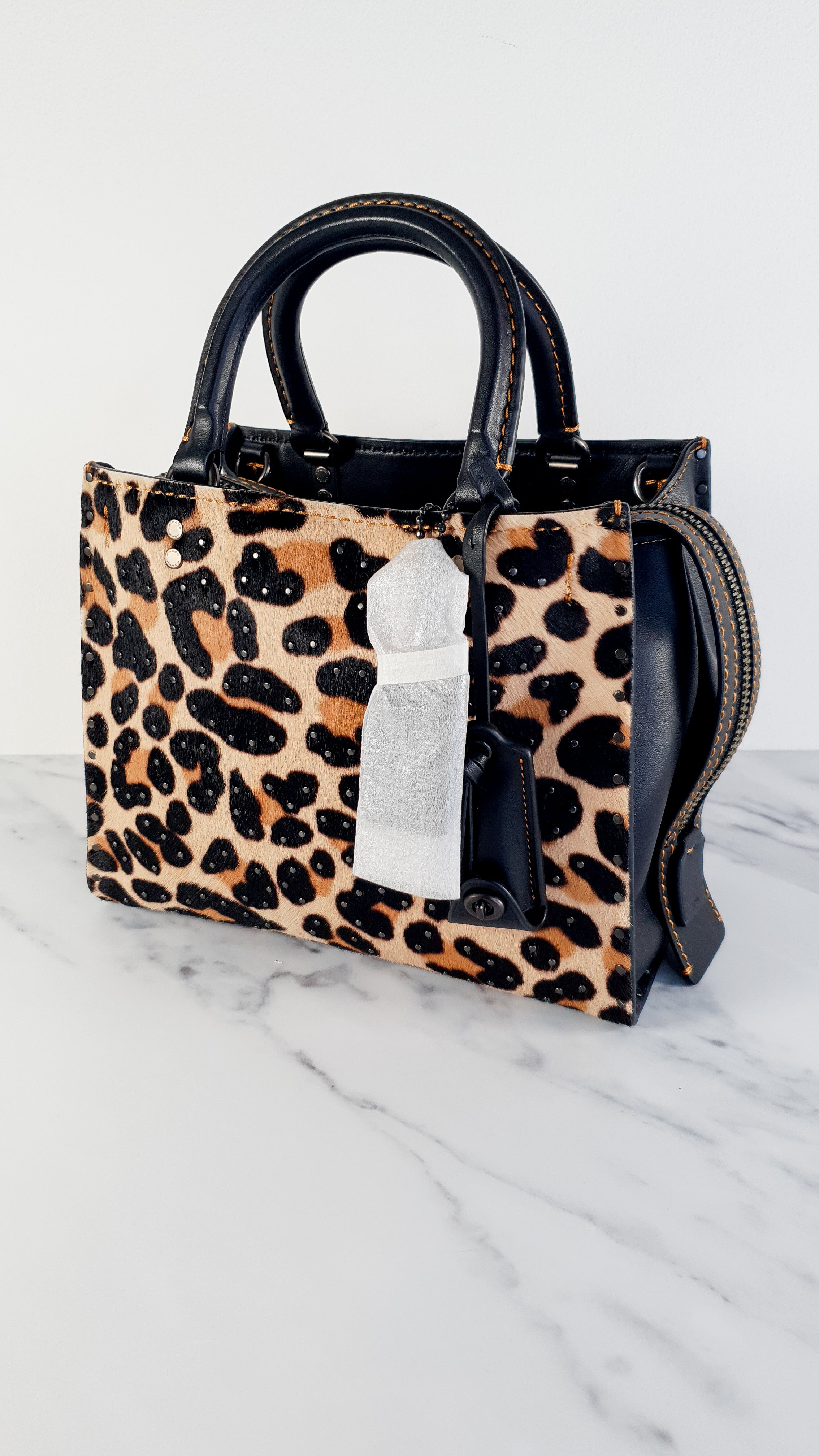 Coach outlet Baseman Wild Beast Leopard Cosmetic Bag