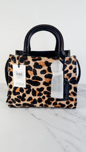 Load image into Gallery viewer, Coach 1941 Rogue 25 Wild Beast Leopard in Black With Haircalf and Rivets - Satchel Handbag Coach 32872
