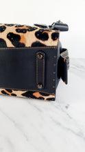Load image into Gallery viewer, Coach 1941 Rogue 25 Wild Beast Leopard in Black With Haircalf and Rivets - Satchel Handbag Coach 32872
