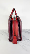 Load image into Gallery viewer, Coach 1941 Rogue 31 in Oxblood Pebble Leather with Red Suede Lining Satchel Handbag - Coach 38124
