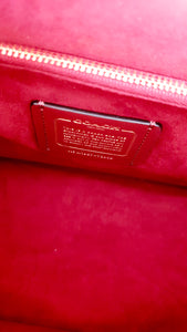 Coach Parker Tophandle Carryall in Oxblood Burgundy Colorblock with Snakeskin Details - Handbag Crossbody Bag Coach 73969