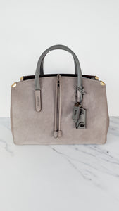 Coach 1941 Cooper Carryall Bag in Heather Grey Suede & Leather - Crossbody Handbag Tote - Coach 22822