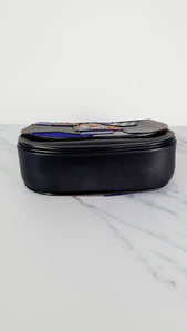 Coach 1941 Saddle 23 Bag in Black with Patchwork Detail - Purple Orange Crossbody Shoulder Bag Coach 56639