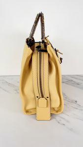 Coach 1941 Rogue 31 in Sunflower Yellow with Snakeskin and Suede Lining - Satchel Handbag Coach 29437