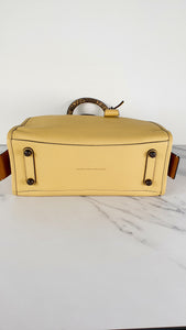 Coach 1941 Rogue 31 in Sunflower Yellow with Snakeskin and Suede Lining - Satchel Handbag Coach 29437