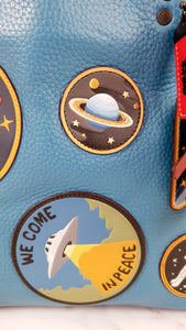 Coach 1941 Rogue 31 Nasa Space Patches in Blue with Suede Lining - Satchel Handbag Coach 10976