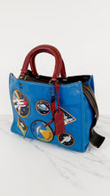 Load image into Gallery viewer, Coach 1941 Rogue 31 Nasa Space Patches in Blue with Suede Lining - Satchel Handbag Coach 10976
