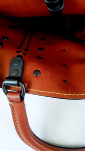 RARE Coach 1941 Rogue 36 in Saddle Suede with Western Whiplash Detail - Tan & Black - Studded Shoulder Bag - Coach 58121
