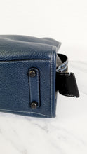 Load image into Gallery viewer, Coach 1941 Rogue 31 Prussian Blue Western Whiplash Whipstitch with Black Suede Lining - Satchel Handbag Coach 58122
