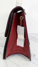 Load image into Gallery viewer, Coach Parker 32 Tophandle Carryall in Oxblood Burgundy Colorblock with Snakeskin Details &amp; C Chain- Handbag Exotic Crossbody Bag Coach 73969
