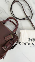Load image into Gallery viewer, Coach Rogue 25 in Oxblood Pebble Leather with Red Suede Lining - Coach 54536
