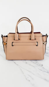 Coach Swagger 27 in Beechwood Glovetanned Leather with Link Detail - Coach 21351